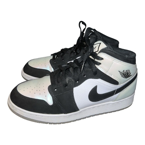Air Jordan 1 Mid SE Diamond youth sneakers Size 7Y - Picture 4 of 12